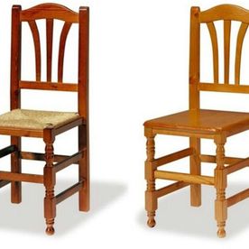 Comercial Pizarro sillas de madera